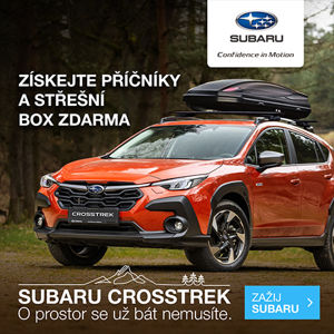 Naše nabídka k novým vozům SUBARU Crosstrek - střešní BOX + střešní nosič - ZDARMA + ' ' + Na všechny naše skladové Crossteky od nás dostanete finanční bonus a střeš ní BOX vč. střešního nosiče zdarma.<div>Více informací na tel 608 442 0<span style="letter-spacing: 0px;">00.</span></div> 